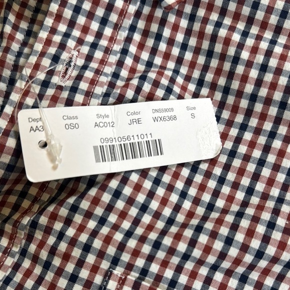 J. Crew Men's Casual Button Down Shirt - Red and Blue Checkered - Picture 4 of 7